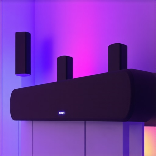 Modern home audio system with advanced speakers and connectivity features