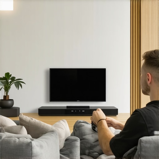 Smart Home Audio Integration Expert installing multi-room smart audio system in a modern living room.