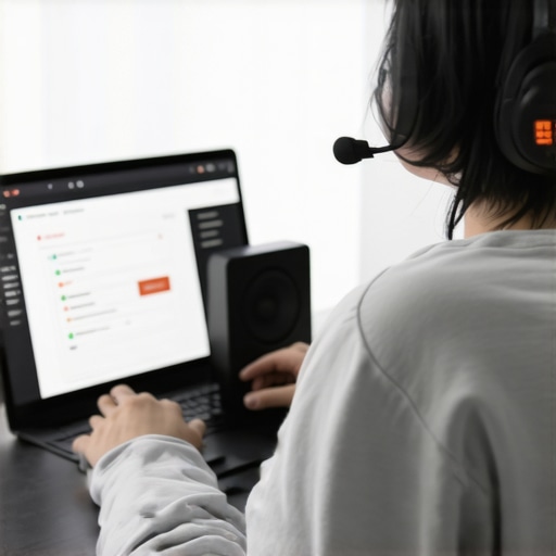 Individual comparing prices and setting alerts for audio gear