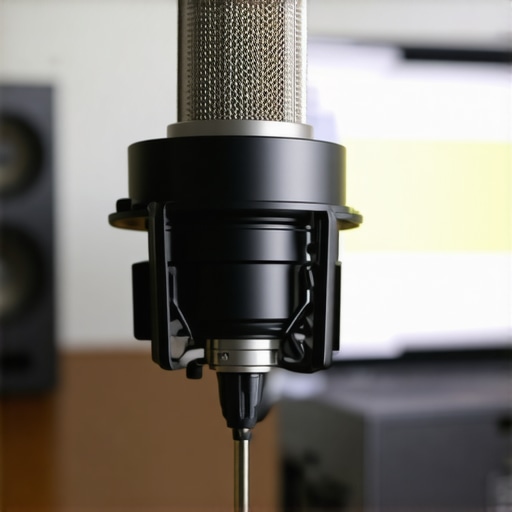 Measurement microphone and software analyzing home audio system performance.