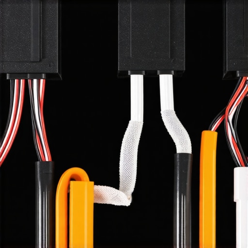Close-up image of car amplifier wiring and tuning adjustments to prevent cut-offs during bass