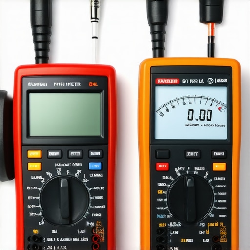Essential Tools for Audio Maintenance A multimeter and SPL meter being used to calibrate a home audio system.