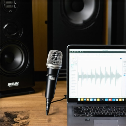 Person using calibration tools to adjust home audio system