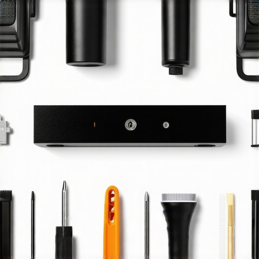 Tools and calibration equipment for maintaining home audio systems.