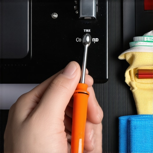 Maintaining Audio Equipment with Contact Cleaner A technician cleaning audio equipment's potentiometer with a contact cleaner for optimal performance
