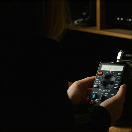 Using a Multimeter for Audio Maintenance Individual measuring speaker impedance with a multimeter in a home audio setup