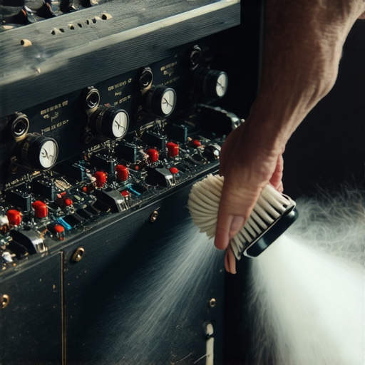 The best way to clean dust out of an old amplifier's internals