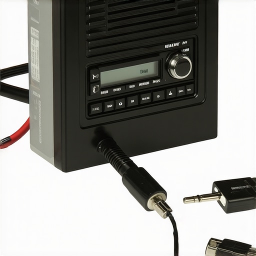 The easiest way to add an auxiliary port to an old car stereo