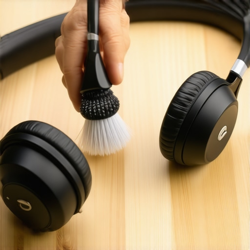 A person carefully cleaning audio equipment to increase its trade-in value.