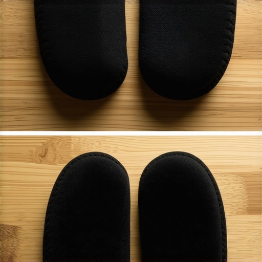 Comparison of worn vs new headphone ear pads A side-by-side shot showing how headphone pads flatten over time compared to new ones.