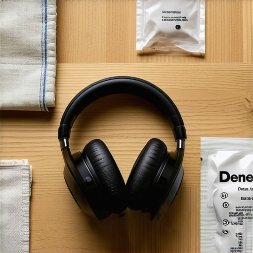 Headphones with micro-fiber cloth and silica gel for moisture control