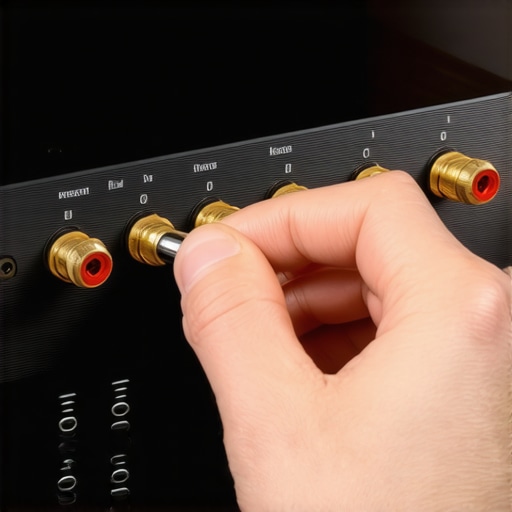 Essential audio maintenance tool Cleaning gold-plated audio connectors on a receiver