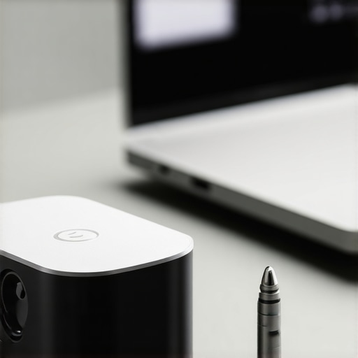 Comparison between a high-end external digital-to-analog converter and a standard laptop audio output.