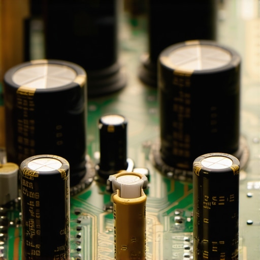 Close up of a DAC circuit board showing premium audio components and gold connectors.