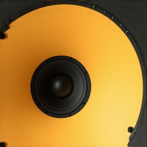 Macro view of a speaker driver highlighting the materials involved in the break-in process.