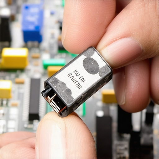 A close-up of a broken glass fuse from an audio amplifier.