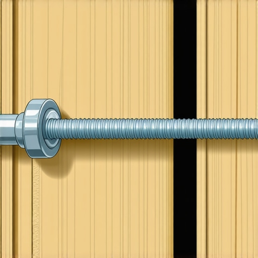 Close-up of a metal toggle bolt expanding behind a drywall sheet for mounting audio equipment.