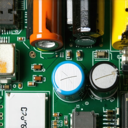 Internal Damage from Overheating and Poor Charging Habits Close up of a burnt charging port and damaged capacitor on a speaker circuit board.