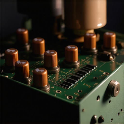 Maintaining a Vintage Amplifier Close-up of cleaning internal audio components for better sound longevity