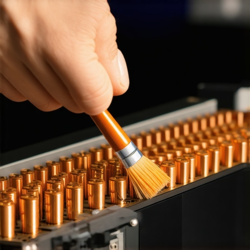 Maintaining audio terminal connections for better signal Cleaning copper speaker terminals on an amplifier to prevent oxidization