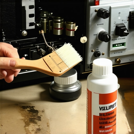 Maintenance of High-End Audio Equipment Professional cleaning of vintage audio amplifier components