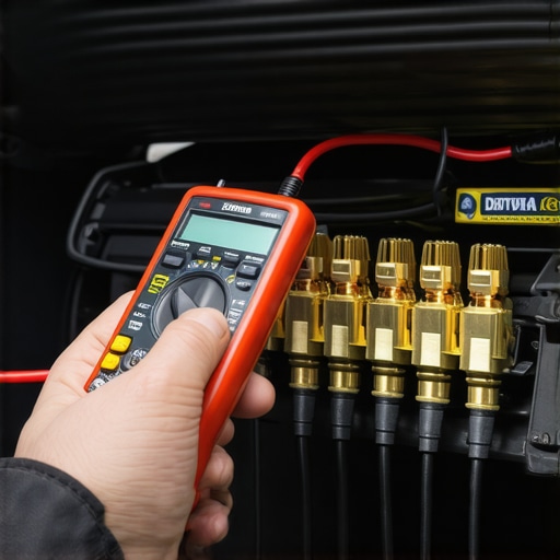 Measuring Car Amplifier Voltage Under Load Measuring voltage drop on a car amplifier using a digital multimeter under heavy AC load