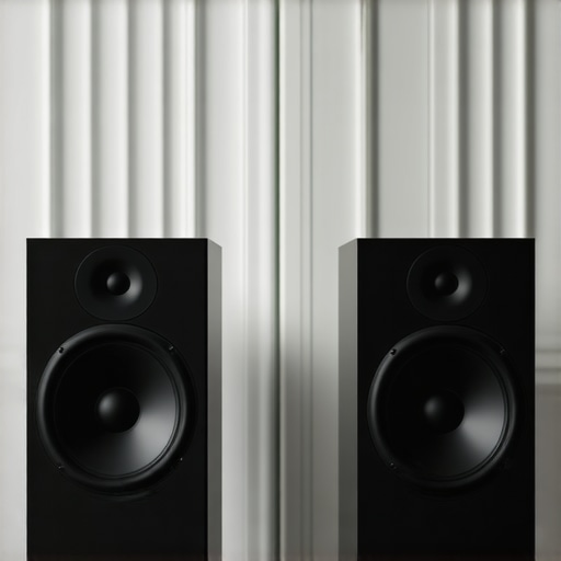 Optimizing Dual Subwoofer Placement for Balanced Room Audio A visual guide showing two subwoofers placed symmetrically in a room to eliminate bass dead spots.