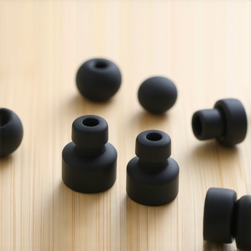 A collection of foam and silicone ear tips used to improve the sound quality and seal of budget in-ear monitors.