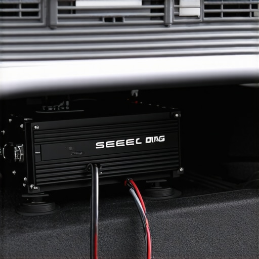 Proper Car Amplifier Mounting for Heat Dissipation Car amplifier mounted with spacers to allow airflow and prevent overheating
