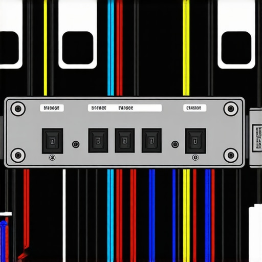 Properly Bridged Car Amplifier Wiring Close-up of car amplifier terminals showing bridged wiring connection for increased subwoofer power.