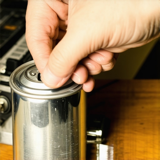 A technician cleaning a scratchy volume knob on a classic stereo receiver to restore audio quality.