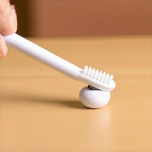 Safe Earbud Cleaning Technique Cleaning earbud mesh safely with a soft toothbrush
