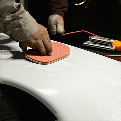 Sanding car metal for a perfect amplifier ground connection Hand sanding paint off a car chassis to fix ground loop noise in a car audio system