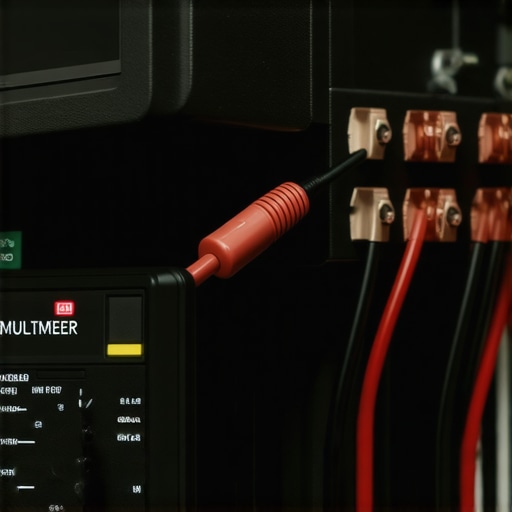 Testing speaker wires for shorts with a multimeter A digital multimeter being used to diagnose a short circuit in speaker wiring connected to an amplifier.