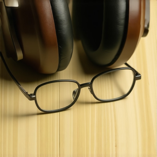 The Acoustic Seal and Glasses Gap Close up of headphone pads and glasses showing how the seal breaks