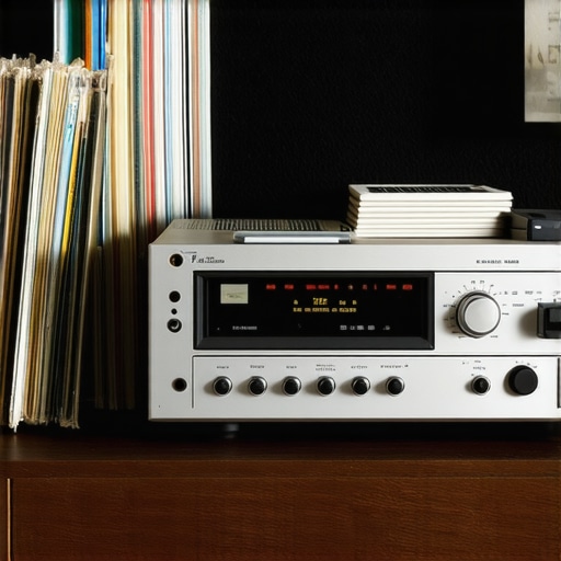 A silver vintage receiver on a shelf illustrating the importance of having the original remote control.