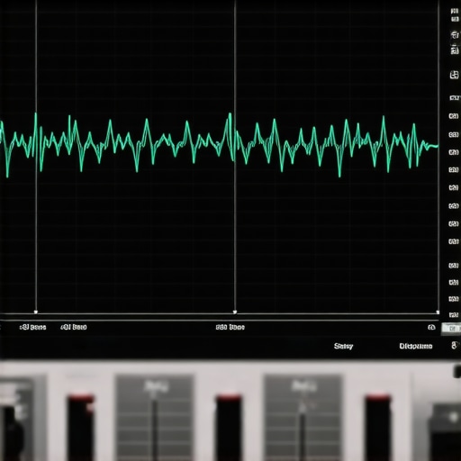 An oscilloscope displaying a clipped audio waveform which can damage speakers.